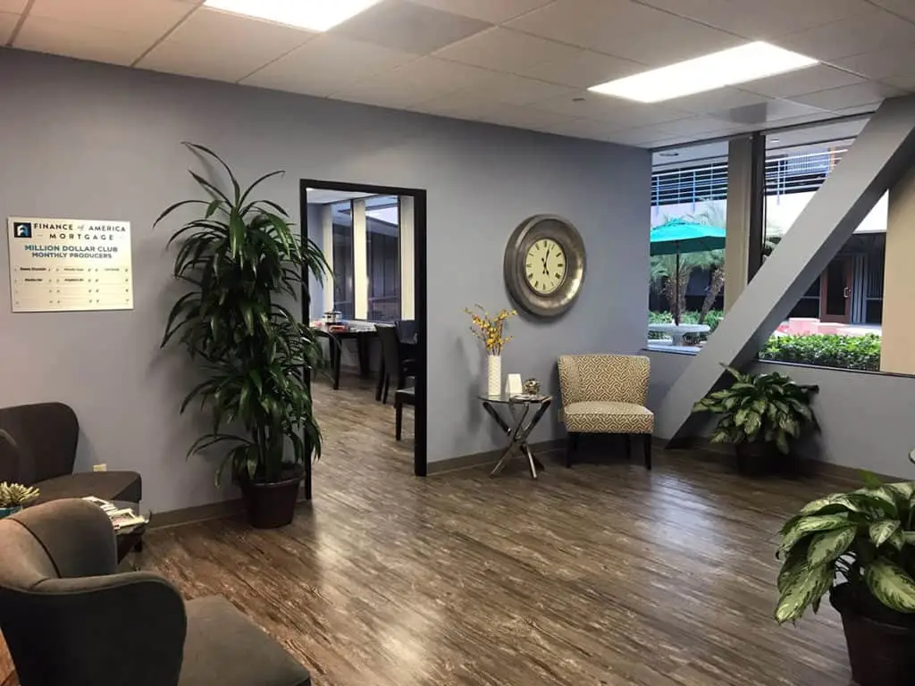 Office Tenant Improvement - Finance of America Mortgage - waiting room