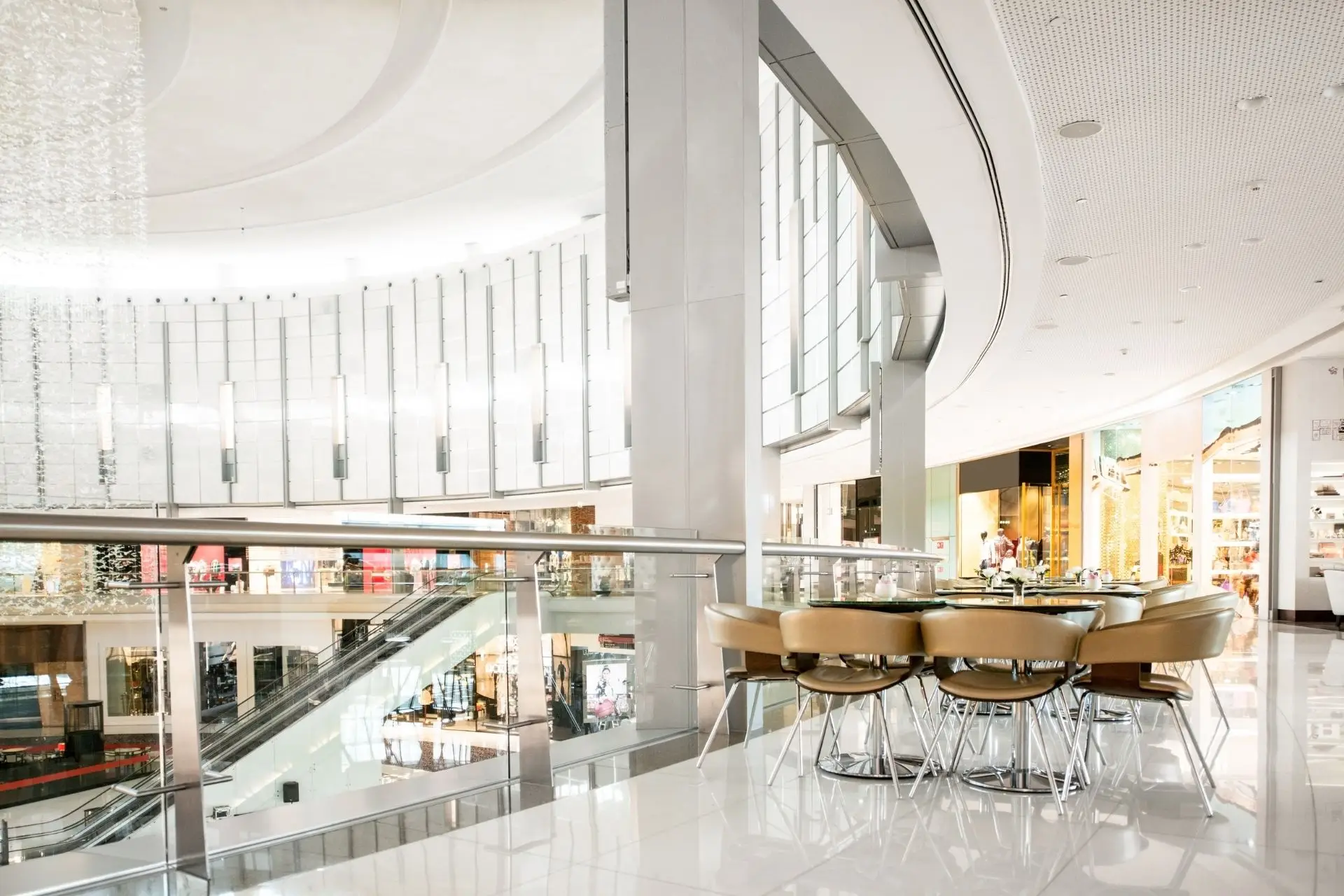 Indoor of a commercial center (mall)