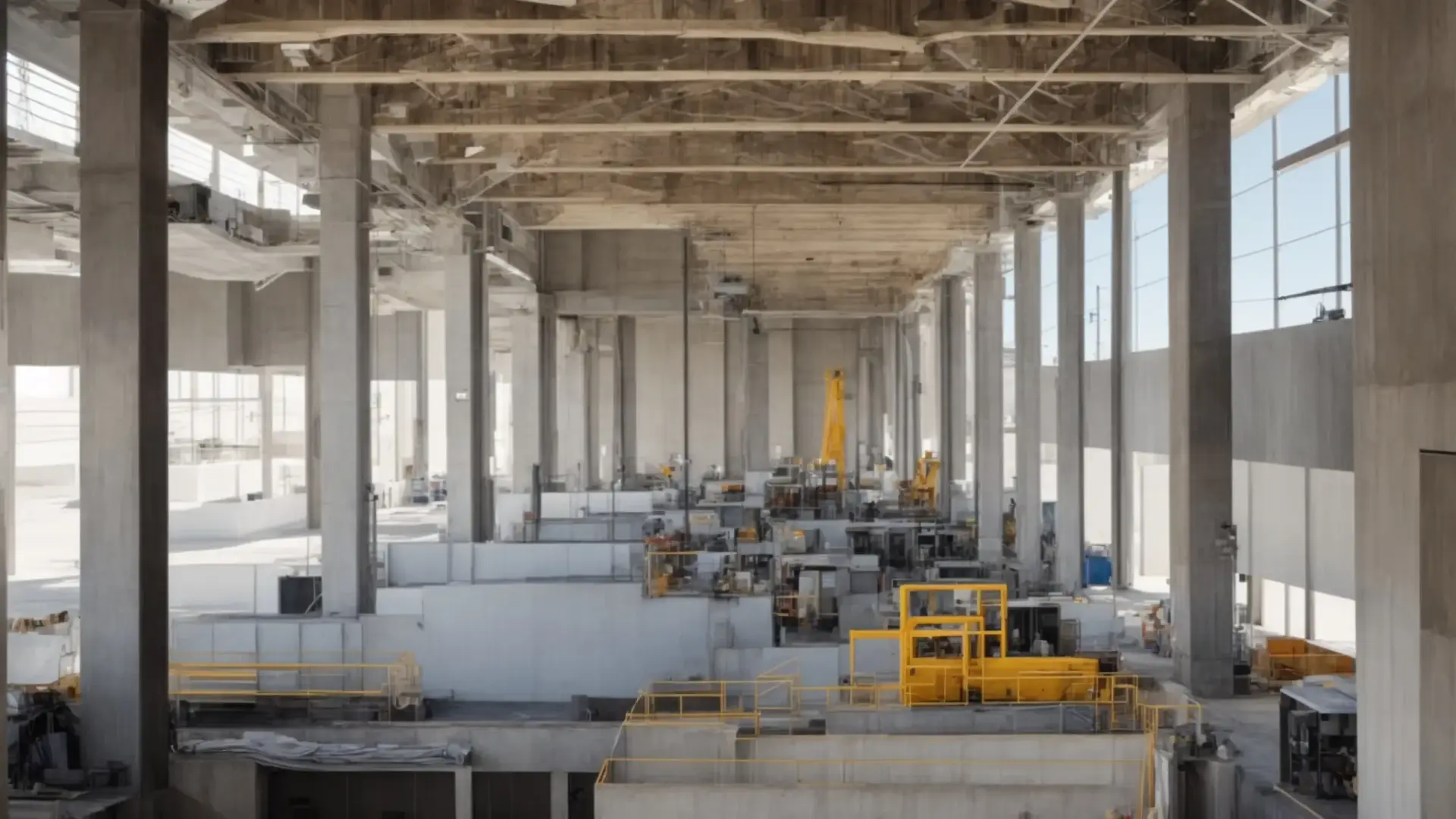 a modern commercial building under construction in san diego, showcasing the use of innovative materials and technology.
