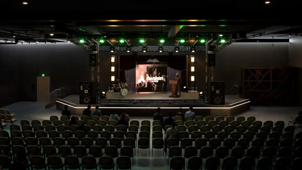 stage front