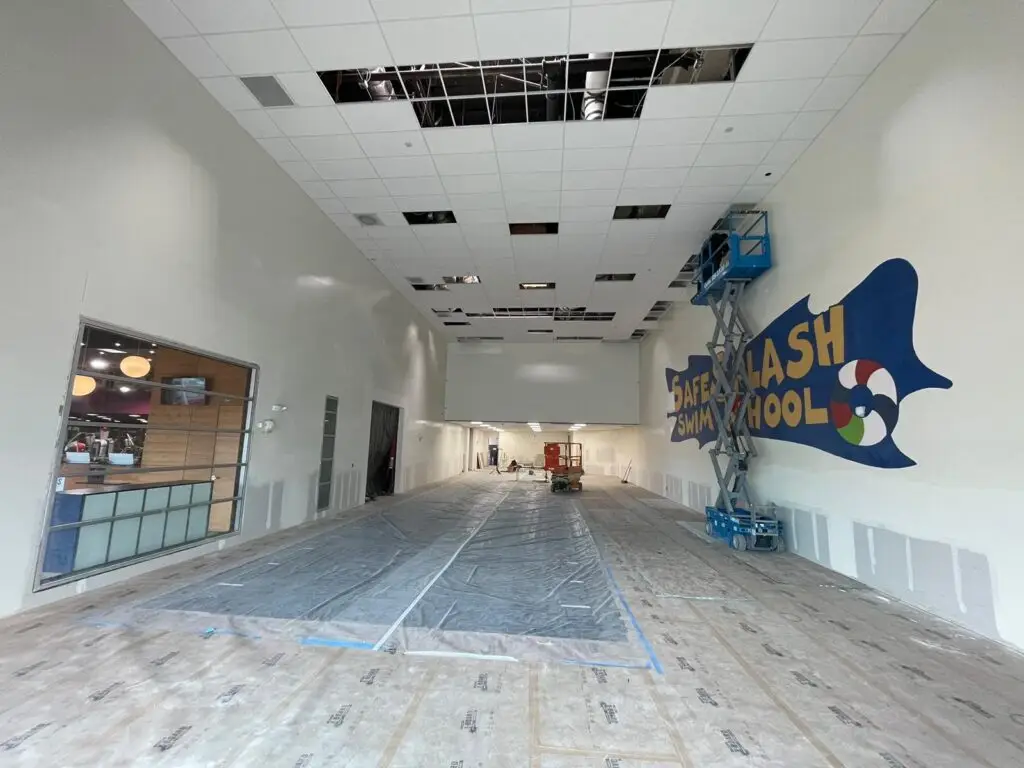 putting tiles for the ceiling