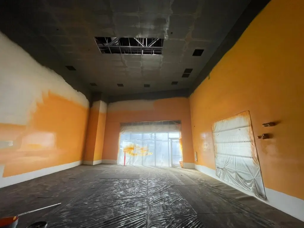 unfinished wall paint